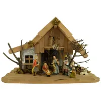 Krippenursel Krippe Weihnachtskrippe Schwaig inkl. 10-tlg. Figurensatz K 132«