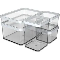 Rotho Premium Vorratsdosen-Set LOFT 5 tlg. transparent