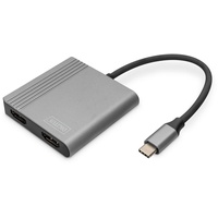 Digitus 4K 2in1 HDMI - 2x HDMI-Buchse] Schwarz Geschirmt,