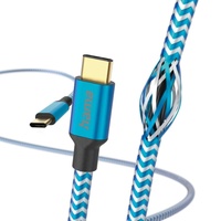 Hama Ladekabel Reflective USB-C/USB-C 1.5m Nylon blau