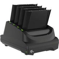 Zebra Technologies Zebra 4-Slot Battery Charger Charges, Barcode-Scanner, Schwarz