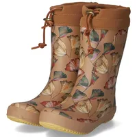 Bisgaard Unisex Kinder Thermo Rain Boot, Camel Flowers, 31
