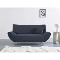 INOSIGN 2-Sitzer »Saltare, elegant und komfortabel, toller Designfuß«, blau