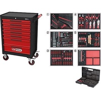 KS Tools Werkstattwagen mit 7 Schubladen und 598 Premium-Werkzeugen