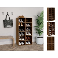 VidaXL Schuhregal Braun Eichen-Optik 54x34x100,5 cm Holzwerkstoff