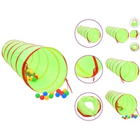 VidaXL Spieltunnel für Kinder Grün 175 cm Polyester