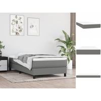 VidaXL Taschenfederkernmatratze Dunkelgrau 80x200x20 cm Stoff