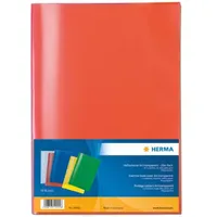 Herma Heftumschlag transparent rot Kunststoff DIN A5