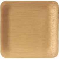 Papstar Einweggeschirr, Fingerfood - Teller Bambus "pure" 10 x