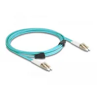 DeLock 87909 Glasfaser LWL Anschlusskabel 3m Aquablau [1x LC-Stecker