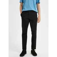 Selected New Miles Slim Fit Chinohose - Black -