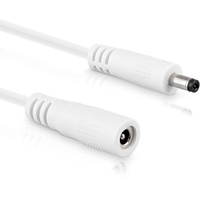 InLine DC Verlängerungskabel, DC Stecker/Buchse 3,5x1,35mm AWG 18 weiß