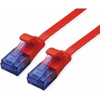 Value Patchkabel Kat.6A (Class EA) UTP, extra-flach, rot, 0,5