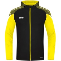 Jako Performance Kapuzenjacke Kinder schwarz/soft yellow 164