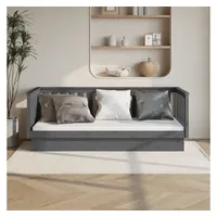 VidaXL Tagesbett Grau 80x200 cm Massivholz Kiefer