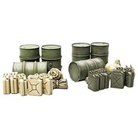 TAMIYA 300032510-1:48 WWII Diorama-Set Fässer&Kanister