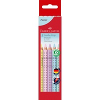 Faber-Castell Jumbo Grip Pastell Buntstift sortiert, 5er-Set, Kartonetui (110991)