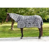 Kerbl RugBe Zebra Fliegendecke Ekzemerdecke Pferdedecke mit Halsteil 165