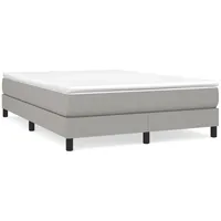 VidaXL Boxspringbett Hellgrau 140x200 cm Stoff1398958