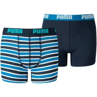 Puma Unisex Kinder Basic Printed Stripes 2P in Blue,