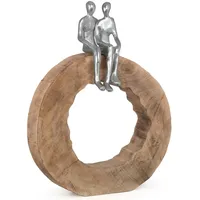 Moritz Skulptur Holz Be Together 39x28x6 cm Zusammen Sein