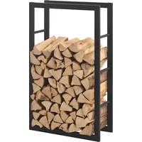 [en.casa] Kaminholzregal Täby Brennholzregal innen außen Metall 60 x