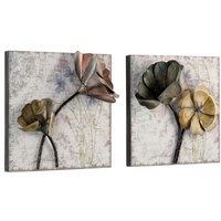 Moebel-direkt-online möbel direkt online Wandbilder Blumen 2er-Set aus Metall