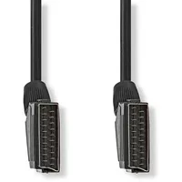 Nedis SCART-Kabel Stecker SCART Stecker, 2.00m, Rund