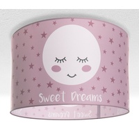Paco Home Deckenlampe Kinderzimmer Pendelleuchte Baby Lampenschirm Stoff Rund