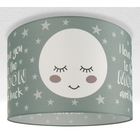 Paco Home Deckenlampe Kinderzimmer Pendelleuchte Baby Lampenschirm Stoff Rund