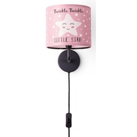 Paco Home Wandleuchte Mond Sterne E14 Mit Stecker Und