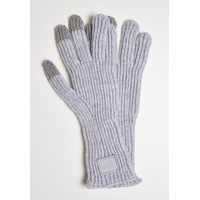 URBAN CLASSICS Knitted Wool Mix Smart Gloves in Grau,