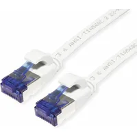 Value Patchkabel Kat.6A (Class EA) FTP, extra-flach, weiß, 1