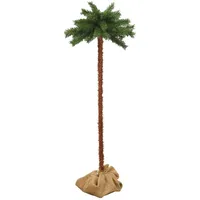 VidaXL Künstliche Palme mit LEDs 120 cm