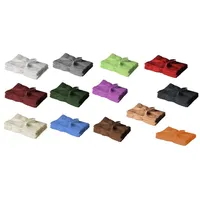 EXKLUSIV HEIMTEXTIL Seiftuchset 30 x 30 cm schwarz 4