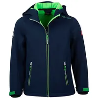 TROLLKIDS Trollfjord Softshelljacke - Navy / Light Green -