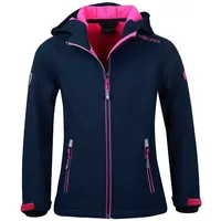 TROLLKIDS Trollfjord Softshelljacke - Navy / Magenta - 110