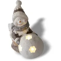 Lemodo Schneemann 41 cm grau