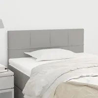VidaXL Kopfteil Hellgrau 100x5x78/88 cm Stoff