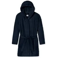 SCHIESSER Morgenmantel Teddy-Fleece Comfort-Fit dunkelblau S