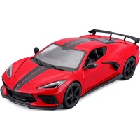 MAISTO Chevrolet Corvette Stingray Coupe High Wing '21 rot