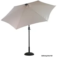 DEMA - Alu-Sonnenschirm Triest Solar / LED beige