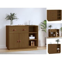 VidaXL Sideboard Honigbraun 98,5x40x75 cm Massivholz Kiefer