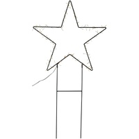 MARELIDA Gartenstecker Stern - stehend - H: 115cm -