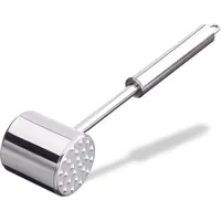 Relaxdays Fleischklopfer Edelstahl 28 cm silber