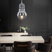 Brilliant Hängeleuchte Glühbirnenform Glas Esszimmerleuchte hängend Retro Pendelleuchte Glühbirne