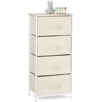 Relaxdays Regal, Schubladenbox, Metall und Holz, HxBxT: 105 cm,