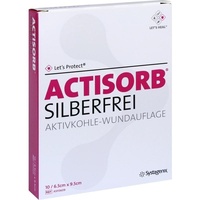Solventum germany gmbh Actisorb Silberfrei 6,5x9,5 cm Kompressen