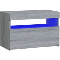 VidaXL Nachtschrank mit LED-Leuchten 60 x 35 x 40