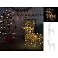 VidaXL Rentiere Weihnachtsdekoration 3 Stk. 60x16x100 cm Acryl